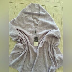 Alashan Lavender 100% Cashmere Poncho Sweater NWT
